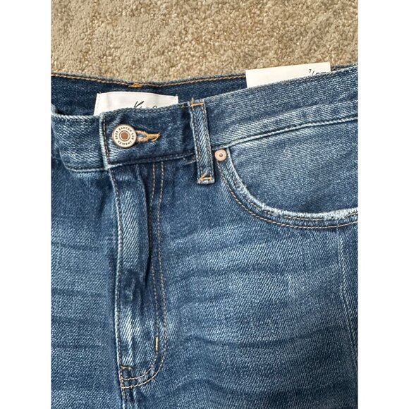 KanCan Women's Mid Wash Split Hem Bootcut Jeans Sz 7/27 High Rise NWT - Picture 6 of 8